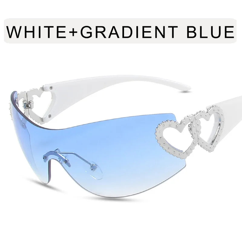 Fashion Designer Sunglasses Women 2023 Luxury Trending y2k Sunglasses Woman Pink Eyewear UV400 Goggle 2000'S Lentes De Sol Mujer