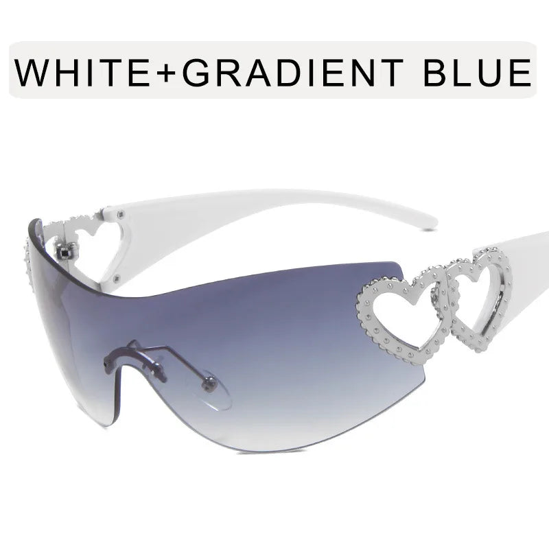 Fashion Designer Sunglasses Women 2023 Luxury Trending y2k Sunglasses Woman Pink Eyewear UV400 Goggle 2000'S Lentes De Sol Mujer
