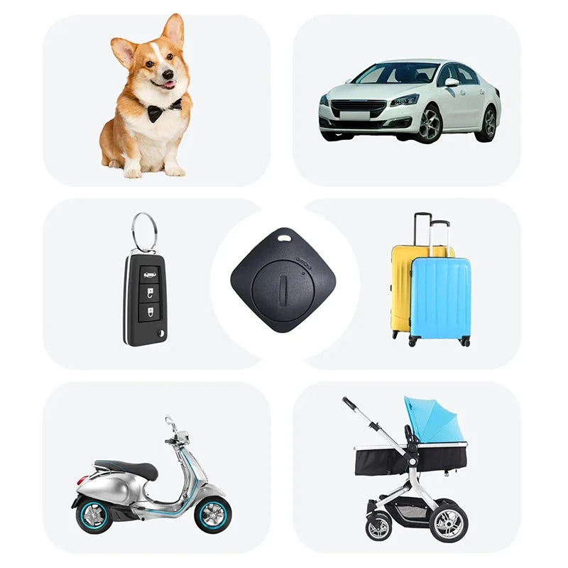 Bluetooth GPS Tracker for Air Tag Replacement Via Apple Find My to Locate Bag Bottle Card Wallet Bike Keys Finder MFI Smart ITag