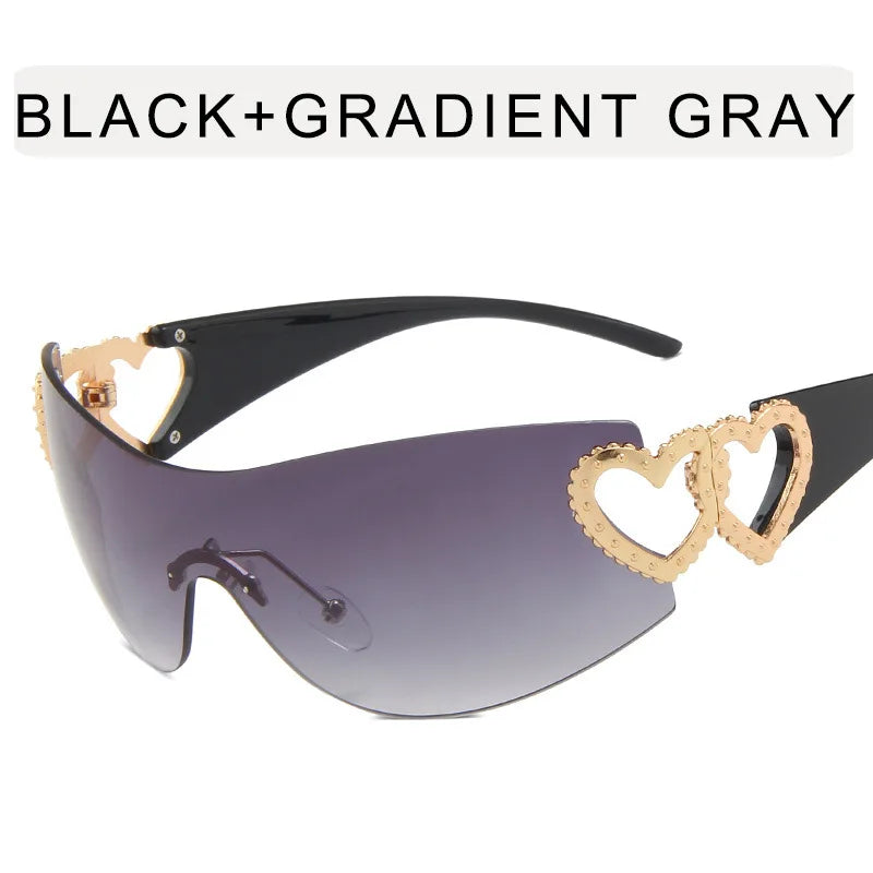 Fashion Designer Sunglasses Women 2023 Luxury Trending y2k Sunglasses Woman Pink Eyewear UV400 Goggle 2000'S Lentes De Sol Mujer