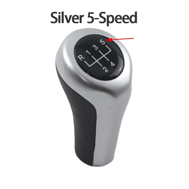 Fit For BMW 1 3 5 6 Series E30 E32 E34 E36 E38 E39 E46 E53 E60 E63 E83 E84 E90 E91 Car 5 6 Speed Leather Gear Stick Shift Knob