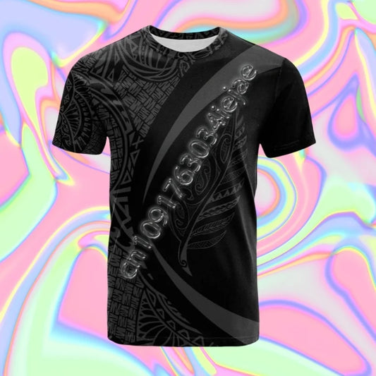 3D New Zealand Maori Rugby Ball Printing T Shirt Sports Fitness Quick Dry T-shirts For Men Kid Fashion Hawaiian Gym Clothing Top