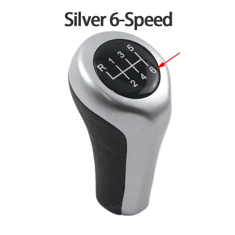 Fit For BMW 1 3 5 6 Series E30 E32 E34 E36 E38 E39 E46 E53 E60 E63 E83 E84 E90 E91 Car 5 6 Speed Leather Gear Stick Shift Knob