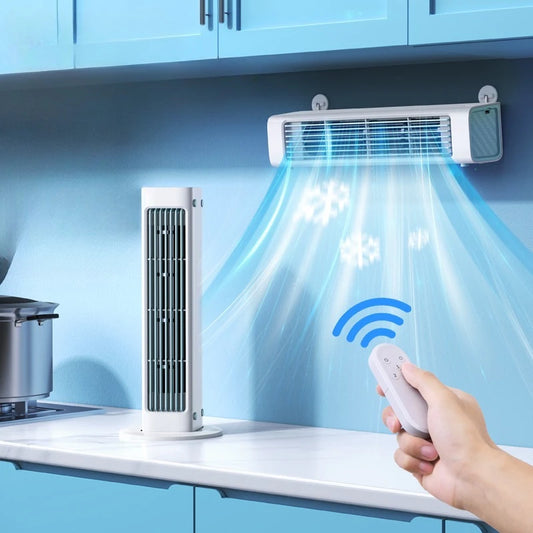 Eary Wall Mounted Silent Fan Office Home Air Cooler Strong Wind Wall Hanging Fan Summer Cooling Leafless Air Conditioner Fan