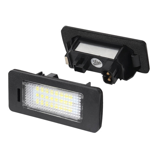 2X White LED Car License Plate Light Bulbs Auto Accessories For BMW E46 X5 E70 X6 E71 E72 E90 E92 E93 E91 M3 E39 M5 E60 E61 E82