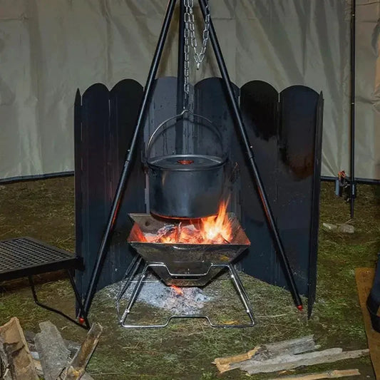zz Pare-brise  réchaud  camping en plein air pliant, Eva  cuisine  camping, pare-brise  réchaud à gaz,