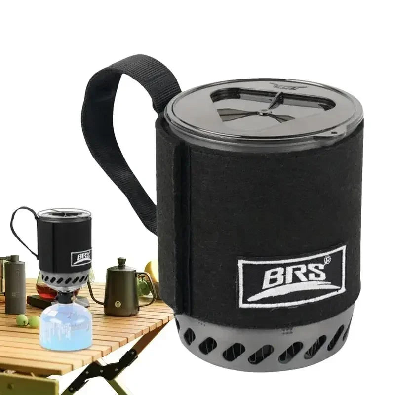 tt BRS 61-Réchaud  camping Jet Boil avec exdésinfection thermique, réchaud à gaz portable, tasse à café à combustion rapide